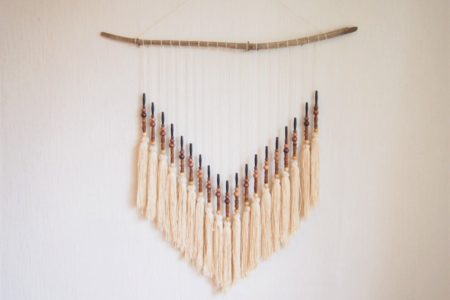 Återbruk, bohemisk väggdekoration halsband